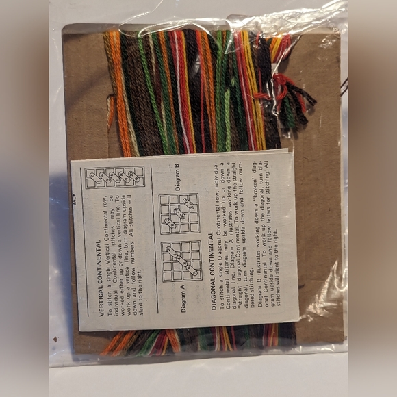 JIFFY NEEDLEPOINT GOURDS & PARSLEY BEGINNERS NEEDLEPOINT KIT - Picture 4 of 4